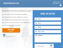 Tablet Screenshot of novascotialawyer.com